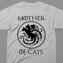 Camiseta Madre De Gatos Cresta Mítica