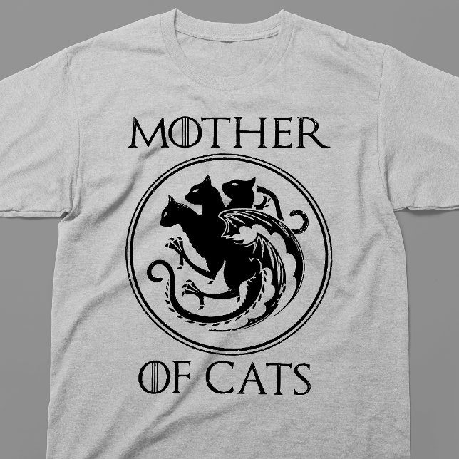 Camiseta Madre De Gatos Cresta Mítica (Subido por el creador)