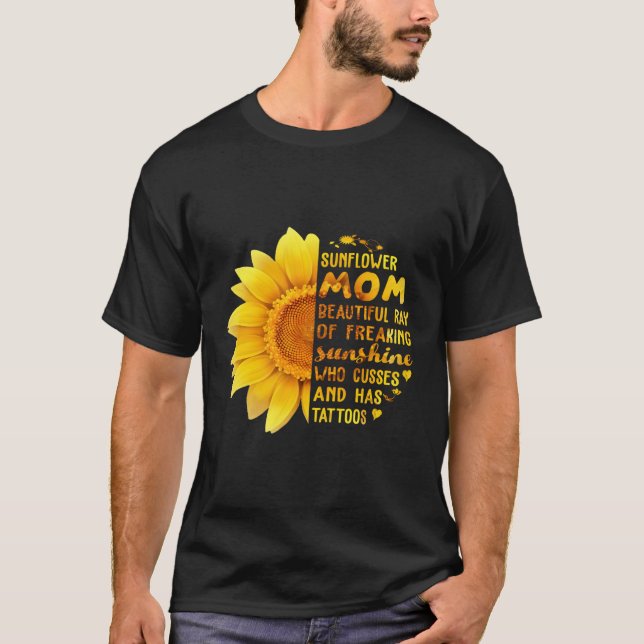 Camiseta Madre De Girasol Hermoso Rayo De Fantástico Sunshi (Anverso)
