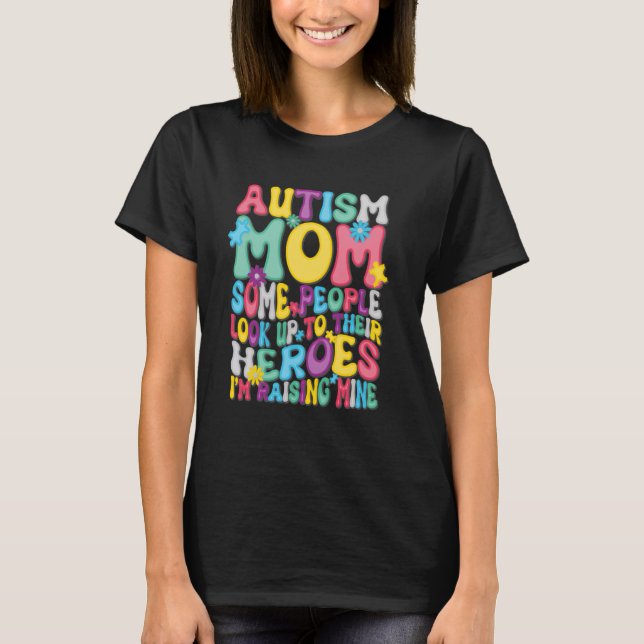 Camiseta Madre de Groovy Autism criando shir de neurodivers (Anverso)