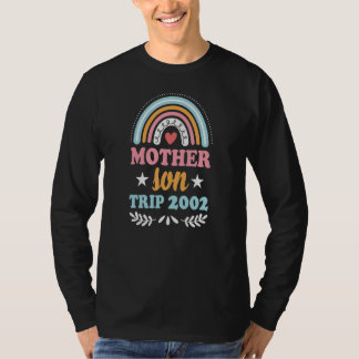 Camiseta Madre de hijo viaja 2022 Bohemian Rainbow Boho Mad