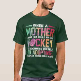 Camiseta Madre de hockey Divertido canto niño Día de la Mad