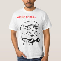 Madre de la cara Meme cómico de la rabia de dios