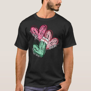 Camiseta Madre de la esposa inscrita enfermera leopard Hear