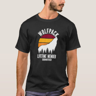 Camiseta Madre de la familia de lobos miembro vitalicio de