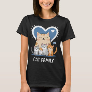 Camiseta Madre de la familia del gato Meao