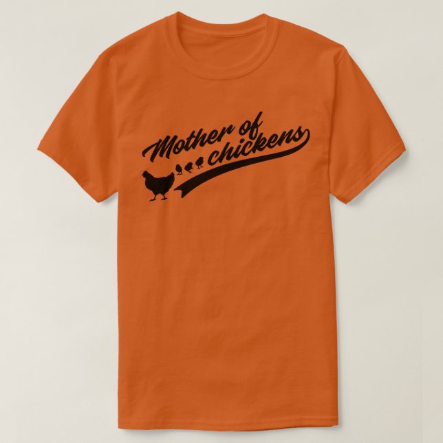 Camiseta Madre de la gallina, divertida madre de pollo (Diseño del anverso)