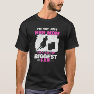 Camiseta Madre de la jinete de barriles Mamá fanática del c