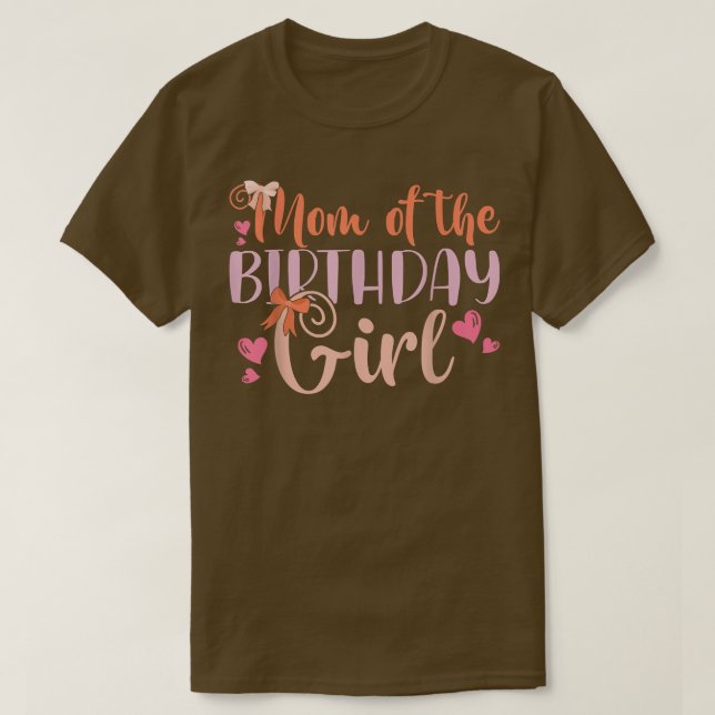 Camiseta Madre De La Madre De Los Niños Chicas De Cumpleaño (Diseño del anverso)