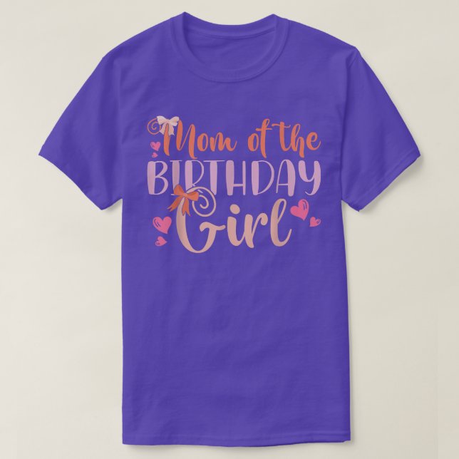 Camiseta Madre De La Madre De Los Niños Chicas De Cumpleaño (Diseño del anverso)