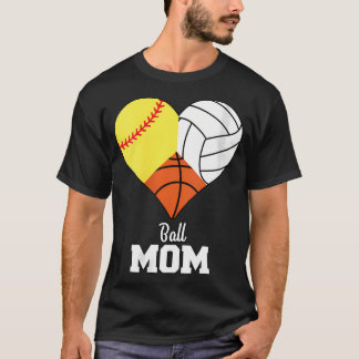 Camiseta Madre de la madre del baloncesto, mamá del voleibo