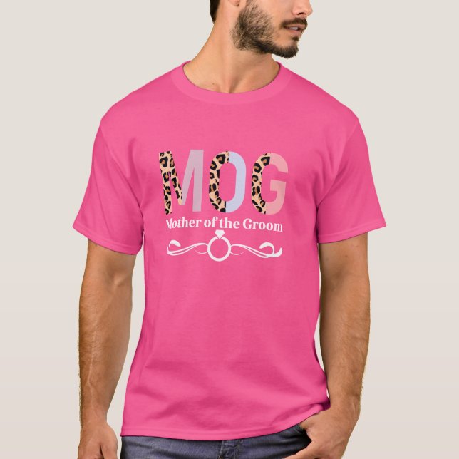 Camiseta Madre De La Madre Del Leopardo Del Groom, Mamá Del (Anverso)