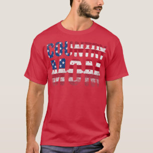 Camiseta Madre de la música country femenina bandera estado