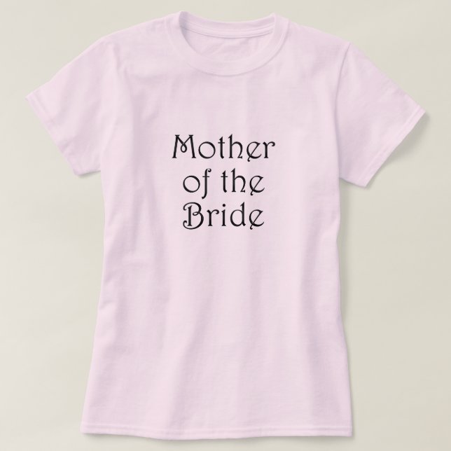 Camiseta Madre De La Novia (Diseño del anverso)