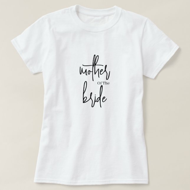 Camiseta Madre De La Novia (Diseño del anverso)