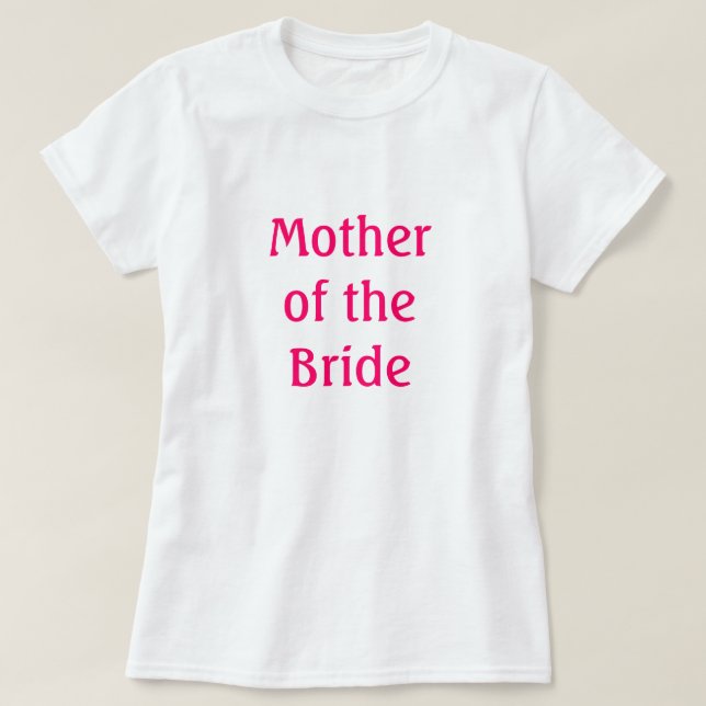 Camiseta Madre de la novia (Diseño del anverso)