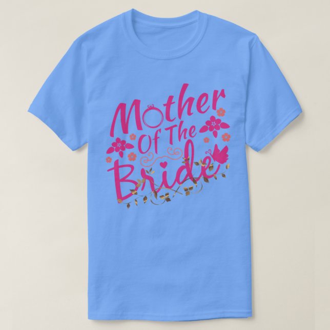 Camiseta Madre de la novia, Boda de la novia (Diseño del anverso)
