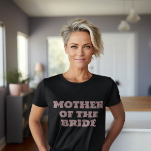 Camiseta Madre de la novia Boda negro