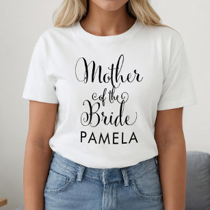 Camiseta Madre de la novia Boda personalizada negra