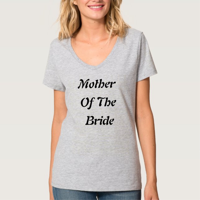 Camiseta Madre De La Novia Elegante Regalo Boda Simple (Anverso)