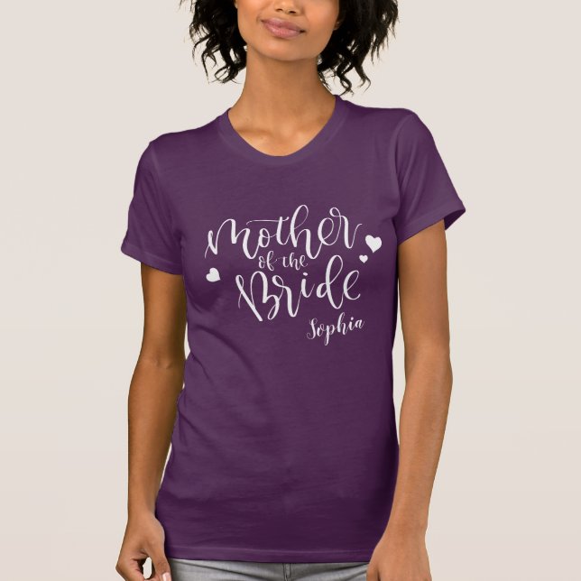 Camiseta Madre De La Novia Personalizada (Anverso)