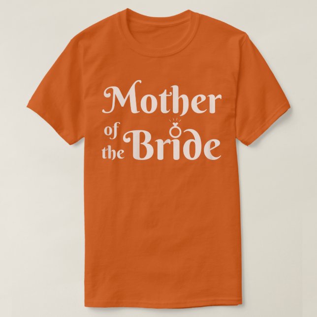 Camiseta Madre de la novia por boda de fiesta nupcial (Diseño del anverso)