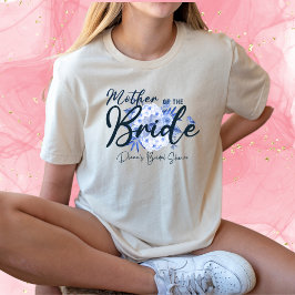 Camiseta Madre de la polvorienta y ruidosa acuarela azul