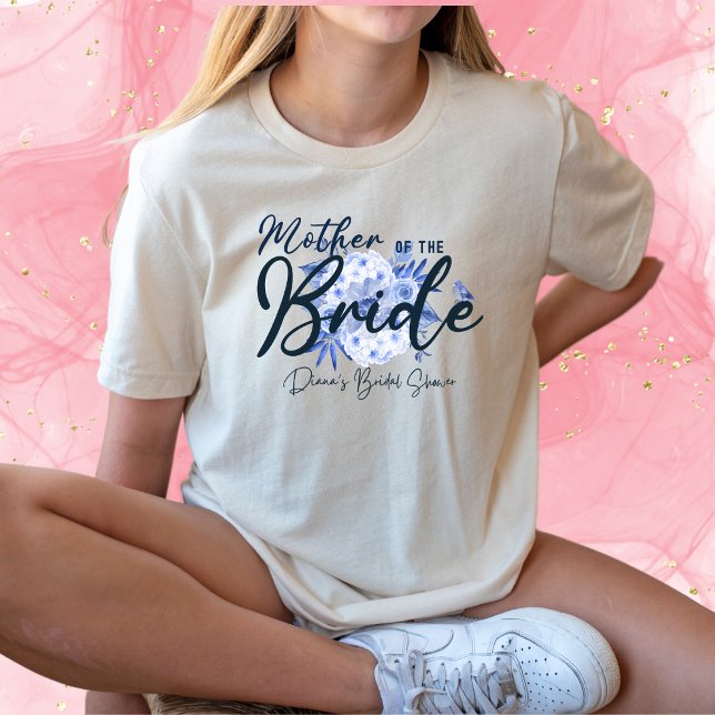 Camiseta Madre de la polvorienta y ruidosa acuarela azul (Subido por el creador)