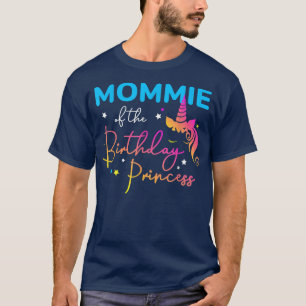 Camiseta Madre de la princesa cumpleaños Bday Unicorn Mothe