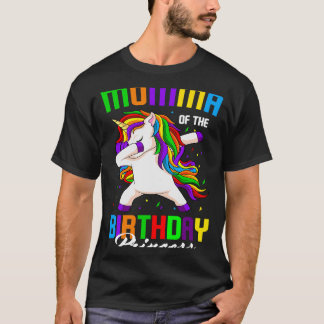 Camiseta Madre de la princesa de cumpleaños Unicorn Dabbing