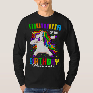 Camiseta Madre de la princesa de cumpleaños Unicorn Dabbing
