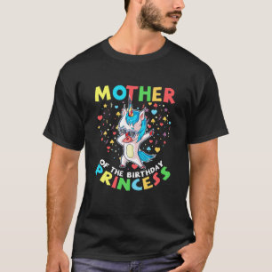 Camiseta Madre De La Princesa Nacida Chica Unicorn Dab L
