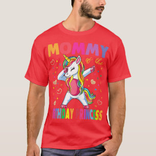 Camiseta Madre De La Princesa Nacida Madre Chica Unicornio