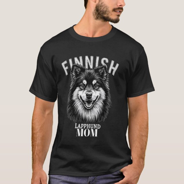 Camiseta Madre de Lapphund Finlandés (Anverso)