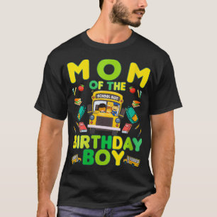 Camiseta Madre de las mujeres del niño de cumpleaños autobú