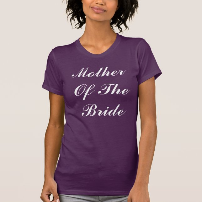 Camiseta Madre De Los Bodas De La Novia (Anverso)