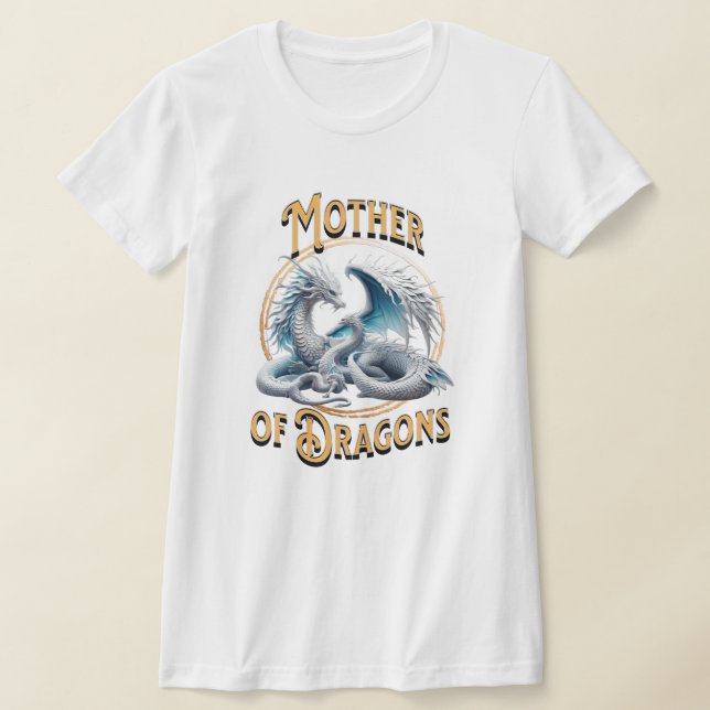 Camiseta Madre de los dragones y bebé dragón (Distribución)