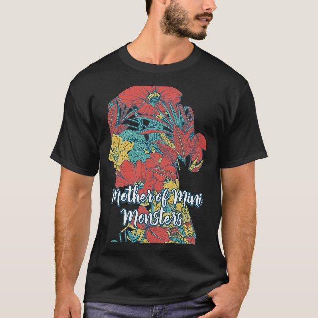 Camiseta Madre de los niños pequeños monstruos (Anverso)