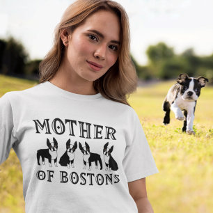 Camiseta Madre de los Terriers de Boston graciosa