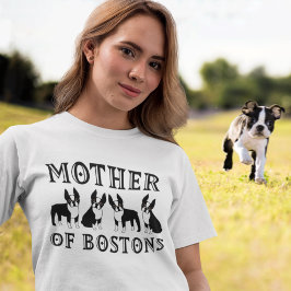 Camiseta Madre de los Terriers de Boston graciosa