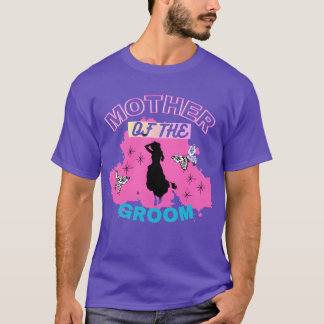 Camiseta Madre de madre madre de mujer moderna rosa azul de