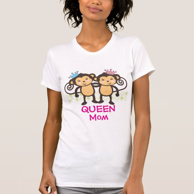 Camiseta Madre de monos gemelos (Anverso)