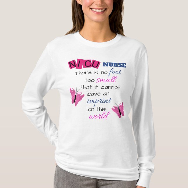CAMISETA MADRE DE "NICU" DURANTE MUJERES DE LARGA DURACIÓN (Anverso)