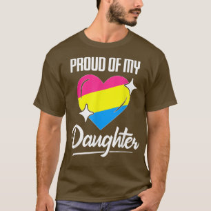 Camiseta Madre de papá LGBT, orgulloso de mi hija panseual.