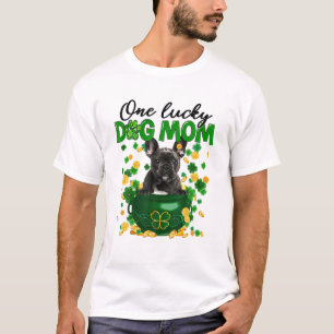Camiseta Madre de perro Bulldog francesa Shamrock verde irl