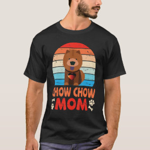 Camiseta Madre de perro de Chow feliz mamá de mamá de la pu