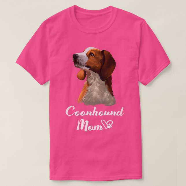 Camiseta Madre de perro de Coonhound, dueña de perro de cac (Diseño del anverso)