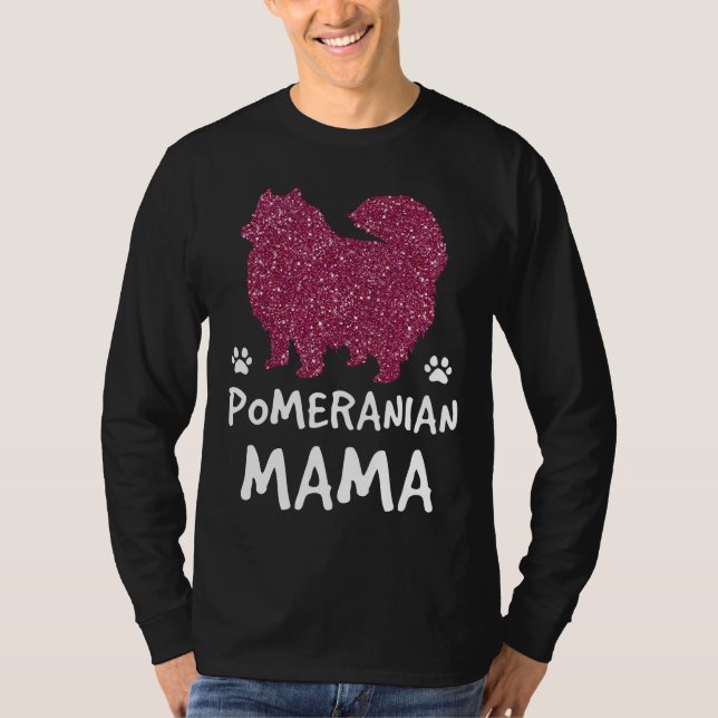 Camiseta Madre de perro de Cute Pom Divertida ama de Mascot (Anverso)