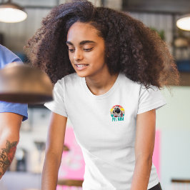 Camiseta Madre de perro de foto pug con problemas de cosech