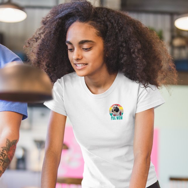 Camiseta Madre de perro de foto pug con problemas de cosech (Subido por el creador)